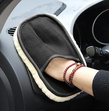 Рукавичка для полірування авто / Мікрофіброва перчатка для миття авто / Рукавичка для авто