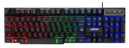 Клавіатура мультимедійна Defender Mayhem GK-360DL RGB