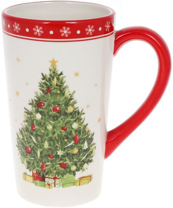 Кухоль керамічний "Ялинка" 580 мл, фото 1