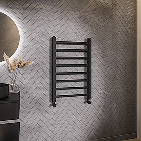Safir 800/540 чорна дизайнерська рушникосушкаSafir 800/540 чорна дизайнерська рушникосушкаSafir 800/540 чорна