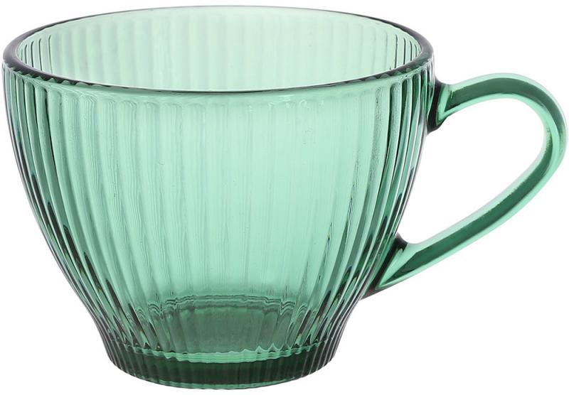 Чашки скляні "Cape Green" 430 мл для чаю, 6 штук у наборі, фото 1