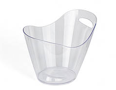 Відро для льоду пластик 5л Відро для вина прозоре Відро-охолоджувач для пляшки вина Відро для шампанського