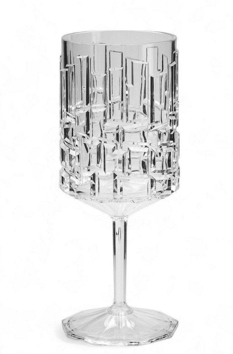 Келих для вина Посуд з полікарбонату чорний 250 мл для басейну яхти кейтеринга