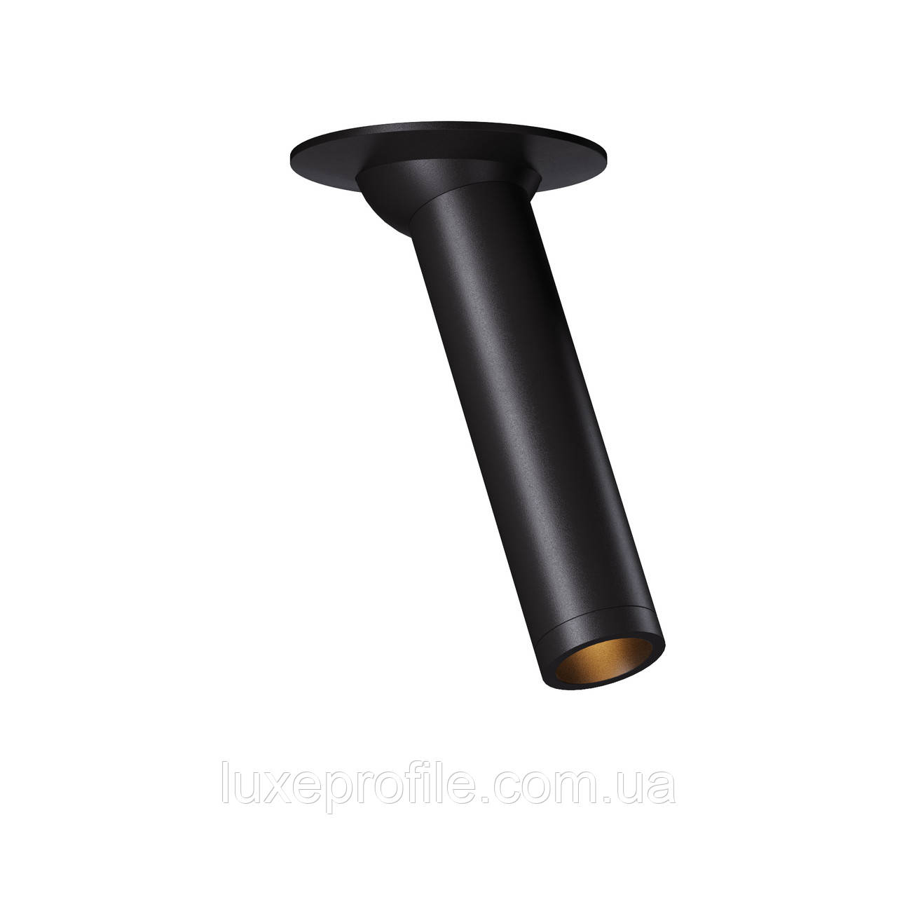 Точковий врізний LED світильник h100 Ø25мм TWS011 (чор) 5W