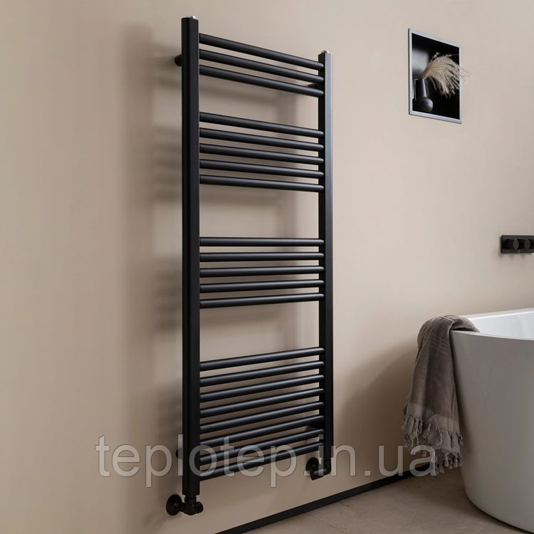 Siena 1200/550 чорна дизайнерська рушникосушка