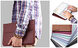 Чохол із преміальної шкіри для ноутбука до 18 дюймів з функцією підставки