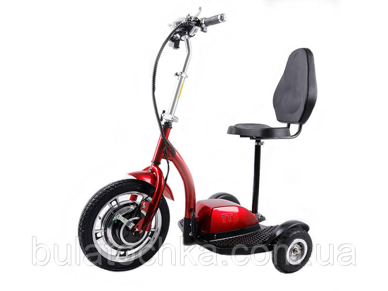 Електросамокат літій-іонний із сидінням (сидіння — спинка) TTG SM T06-1 36V350W 12AH червоний