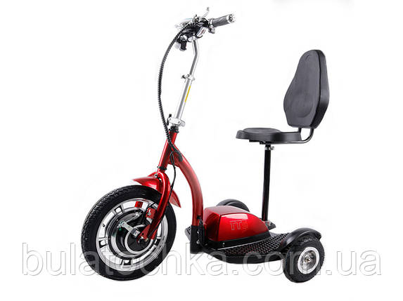 Електросамокат літій-іонний із сидінням (сидіння — спинка) TTG SM T06-1 36V350W 12AH червоний, фото 1