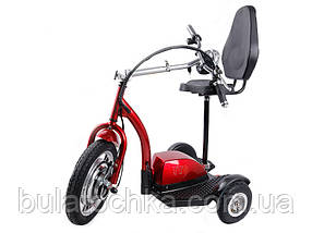 Електросамокат літій-іонний із сидінням (сидіння — спинка) TTG SM T06-1 36V350W 12AH червоний, фото 4