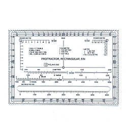 Транспортир армії США (шкала на 6000)