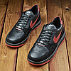 Чоловічі шкіряні кросівки (натуральна шкіра) чорні демісезонні для чоловіків на весну осінь, розміри 40-45, фото 2