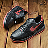 Чоловічі шкіряні кросівки (натуральна шкіра) чорні демісезонні для чоловіків на весну осінь, розміри 40-45, фото 3