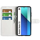 Чохол-книжка Litchie Wallet для Xiaomi Redmi Note 13 4G White, фото 2