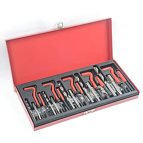 Набір для відновлення пошкодженої різьби М5-М12, 131 предмет ZBTools, в металевому кейсі (zb1137)