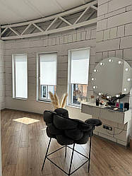 Рулонні штори однотонна матова тканина А601, гарне затемнення  з фіксацією