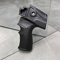 Рукоятка пістолетна для Saiga 12, DLG Tactical (DLG-089 black), колір Чорний, з відсіком і гніздами для ременя, фото 6