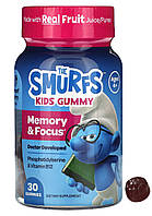 The Smurfs Kids Gummy для памяти и концентрации для детей от 4 лет смурфики 60 жевательных таблеток комплекс