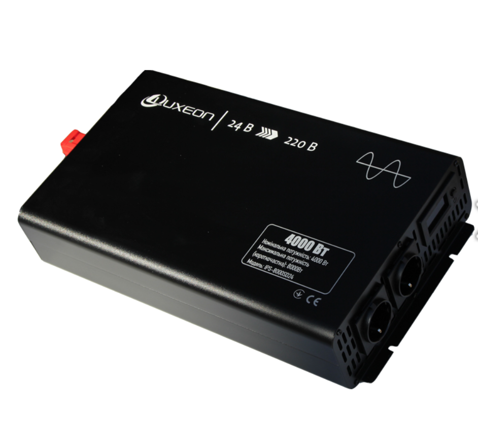 Luxeon IPS-8000SD чистий синус від 12В-24В перетворювач напруги інвертор