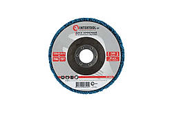 Диск зачистний спінений Intertool 125 x 13мм x P46 синій (BT-0604)