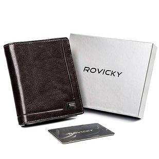 Портмоне чоловіче шкіряне ROVICKY PC-106-BAR-6477 Brown