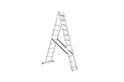 Сходи 3-х розкладна Intertool 7327 мм х 3x11 ступенів (LT-0311)