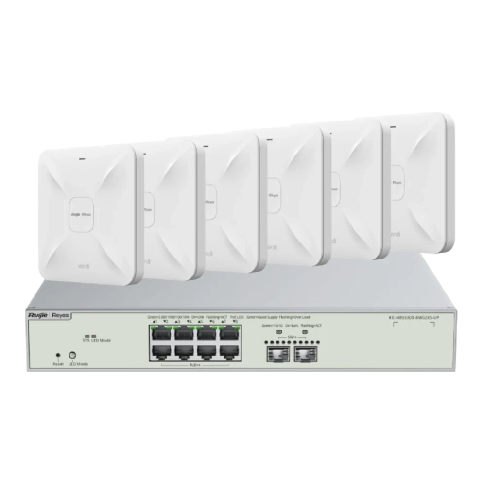 Комплект Ruijie RG-NBS5300-8MG2XS-UP + 6шт RG-RAP2260(E)