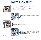 Кодовий міні сейф 114*94 для ключів грошей Чорний Ключница з кодовим замком маленький чорний на код, фото 4