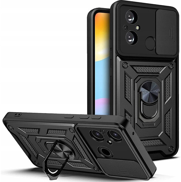 Ударостійкий чохол Camshield Serge Ring for Magnet для Xiaomi Redmi 12С /Poco C55