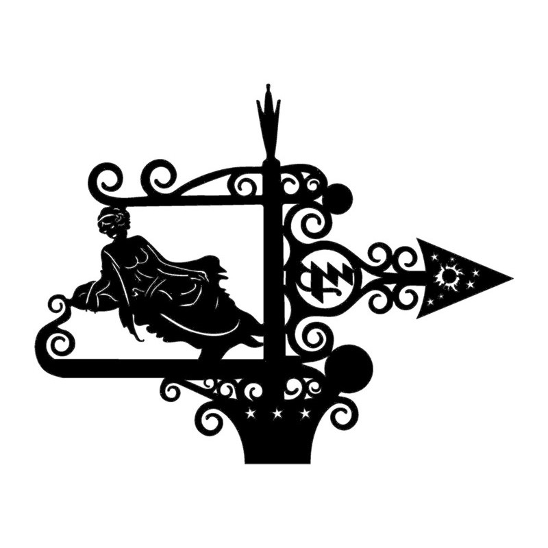 Декоративний флюгер знак зодіаку "Діва"