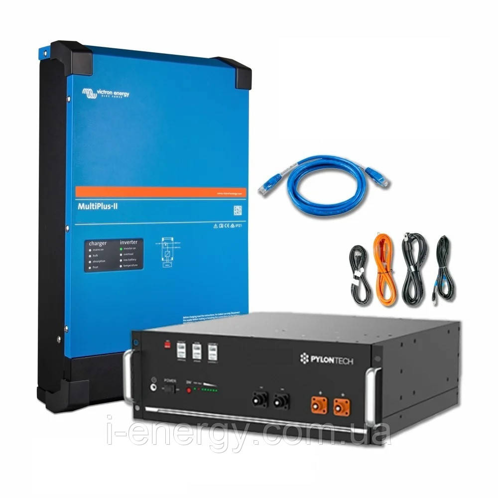 Комплект безперебійного живлення (ДБЖ) 4.8 кВт·год MultiPlus-II 48/5000/70-50 GX + акумулятор Pylontech US5000