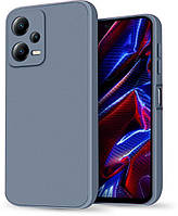 Силіконовий чохол HardCorner Xiaomi Poco X5 5G (з мікрофіброю) Gray Blue