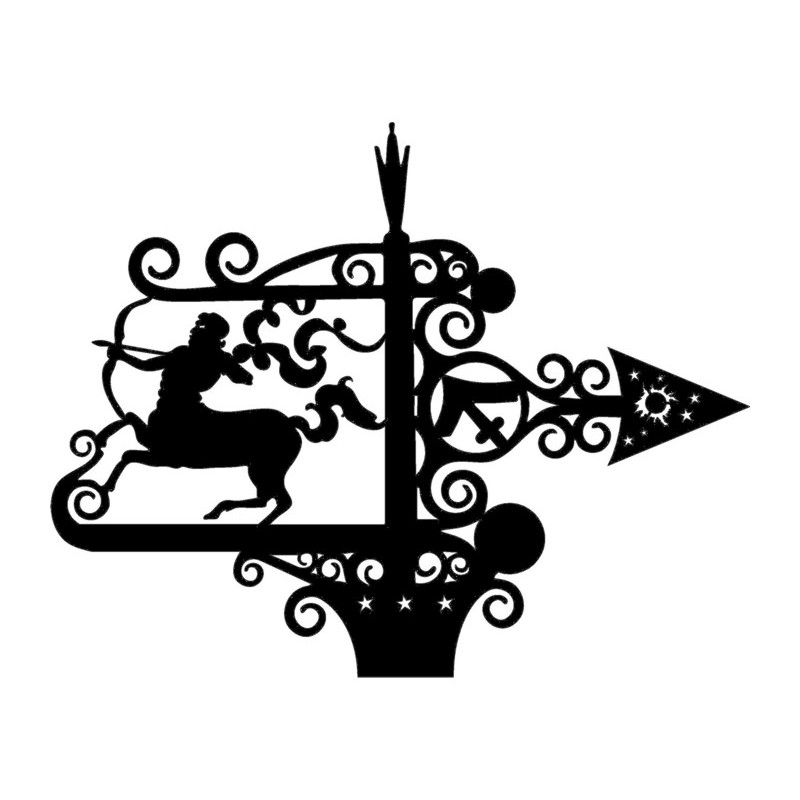 Декоративний флюгер знак зодіаку "Стрілець"
