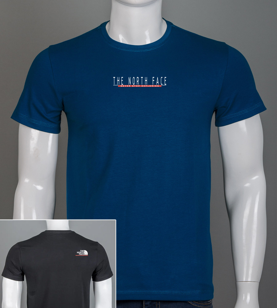 Футболка чоловіча TheNorthFace 2417м (Уп.4шт M-XXL), Петроль