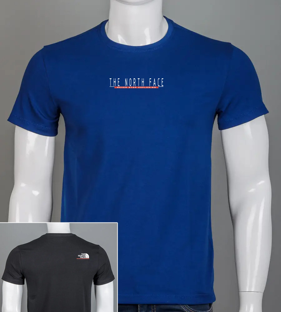 Футболка чоловіча 2417м (Уп.4шт M-XXL), Синій, фото 1