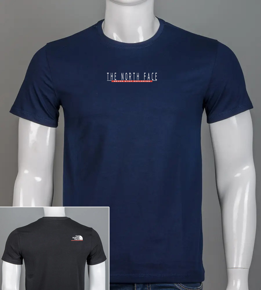 Футболка чоловіча TheNorthFace 2417м (Уп.4шт M-XXL), Темно-синій