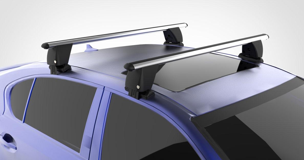 Багажник Great Wall Hover 2006-2012 на гладкий дах сірий Today Auto