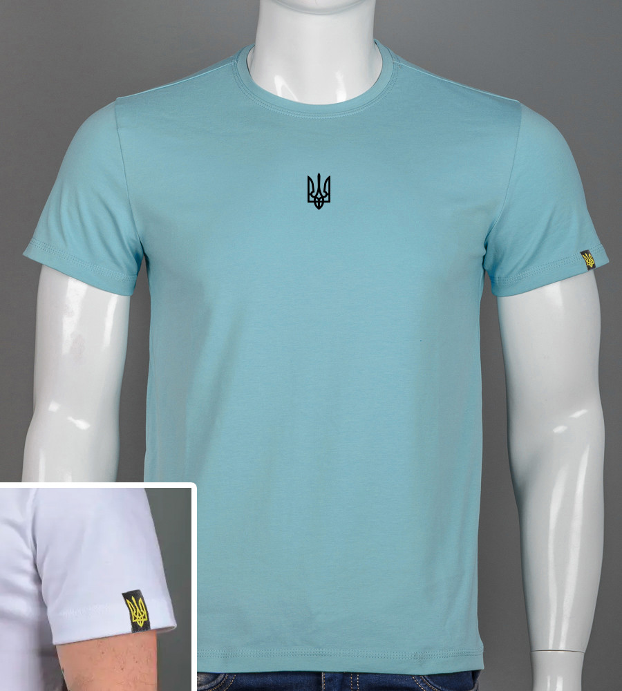 Футболка чоловіча Тризуб 2401м (Уп.4шт M-XXL), Полин