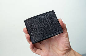 УБД Шкіряна обкладинка чорна для посвідчення УБД з Тризубом | УБД з Гербом України