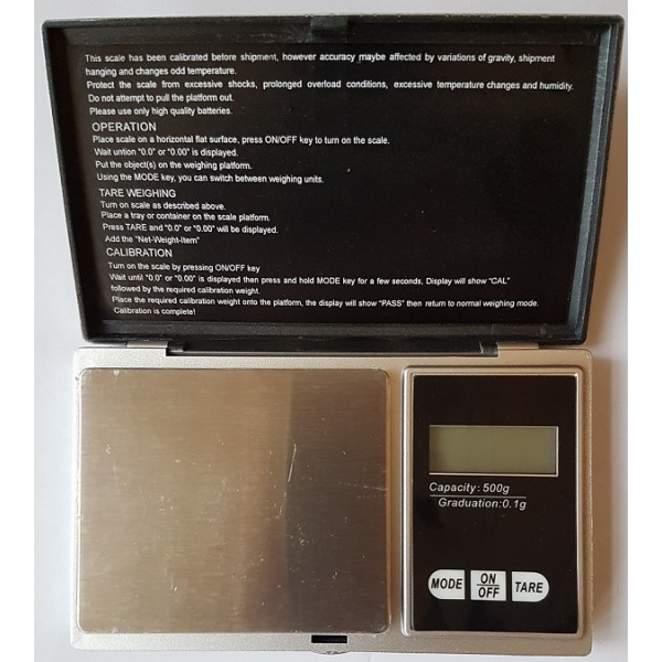 Портативні електронні ваги Digital scale Professional-mini CS-500/0.01