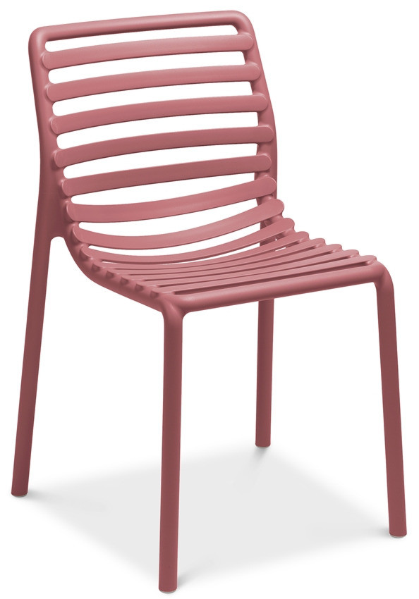 Пластиковий стілець для дачі Nardi Doga Bistro рожевий