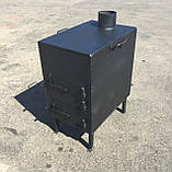 Буржуйка сталева, обігрів до 45 м.кв. Коцюба у комплекті, фото 2