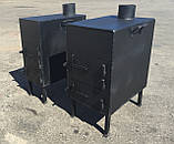 Буржуйка сталева, обігрів до 45 м.кв. Коцюба у комплекті, фото 3