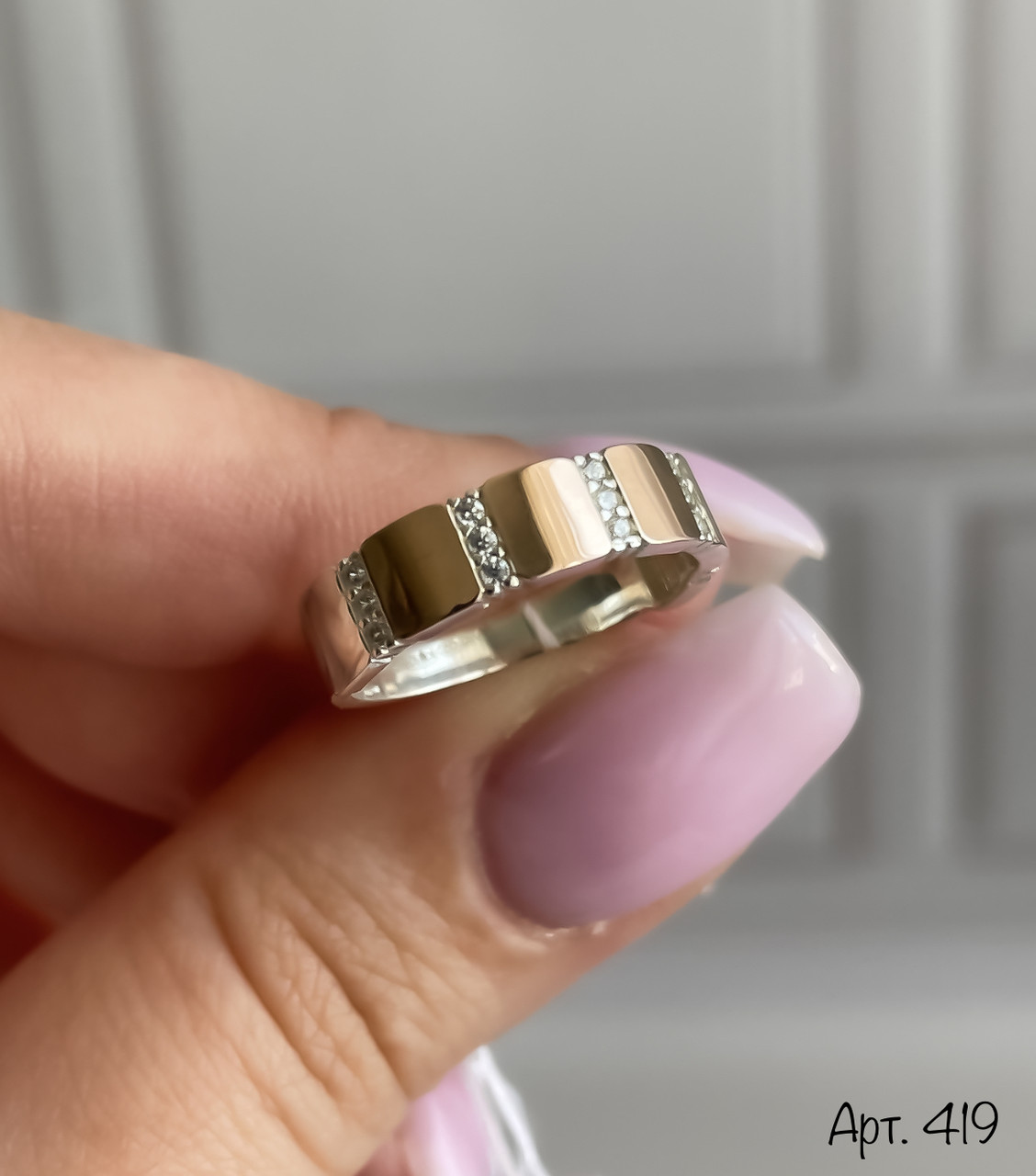 Каблучка з золотом 375п, фото 1