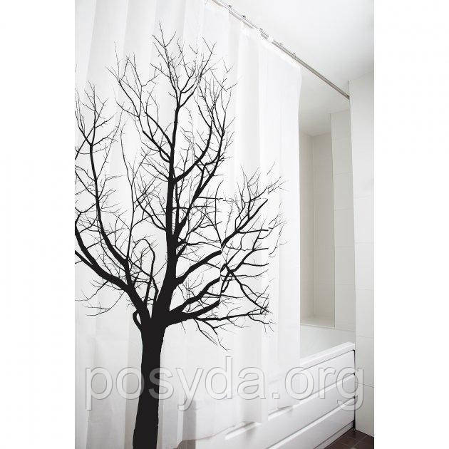 Штора для ванної кімнати tatkraft tree (180х180), матеріал peva TK0016