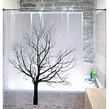 Штора для ванної кімнати tatkraft tree (180х180), матеріал peva  TK0016, фото 3