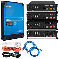 Комплект безперебійного живлення (ДБЖ) 19.2 кВт·год MultiPlus-II 48/8000/110-100 + 4 акумулятори Pylontech US5000