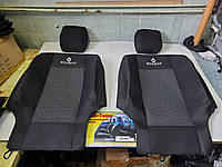 Чехлы на сиденье в авто, модельные, авточехлы RENAULT Duster с 2010 г.RENAULT Sandero с 2007 г. Цельная спина.