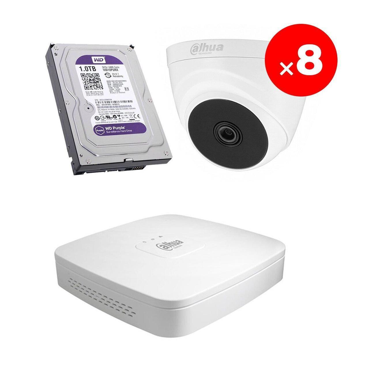 Комплект відеоспостереження Dahua Light-1-8, фото 1