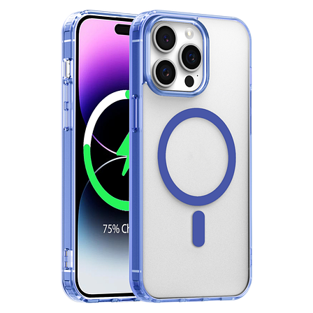 Протиударний чохол Magnetic з кольоровою рамкою та Magsafe для IPhone 12 Pro Max Blue, фото 1