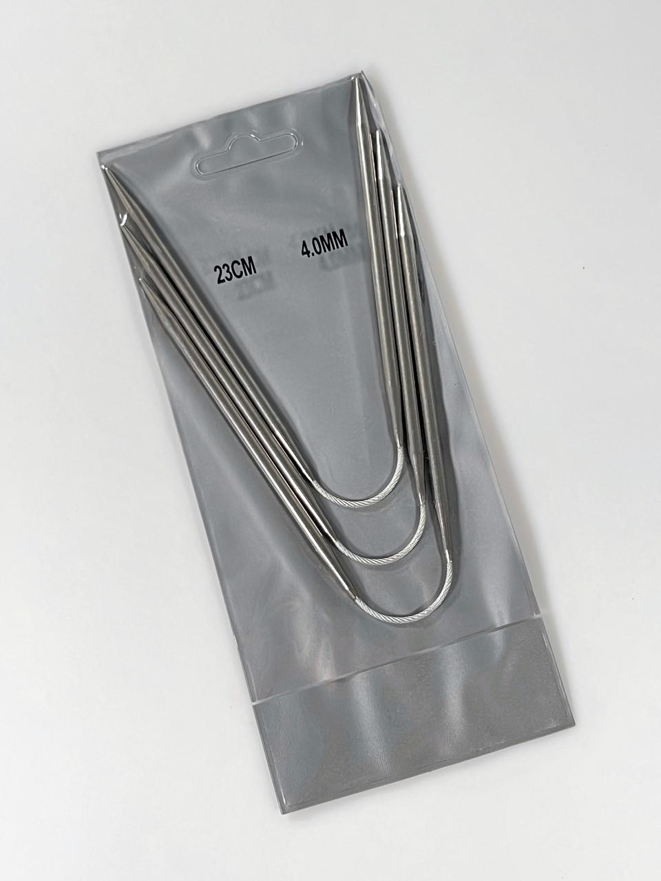 (4.0 мм) Шкарпеткові спиці на короткому тросику 23 см, фото 1